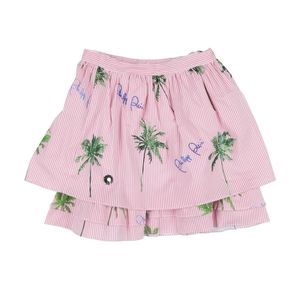 PHILIPP PLEIN ruffel skirt rhinestone embellishments. size 4/5